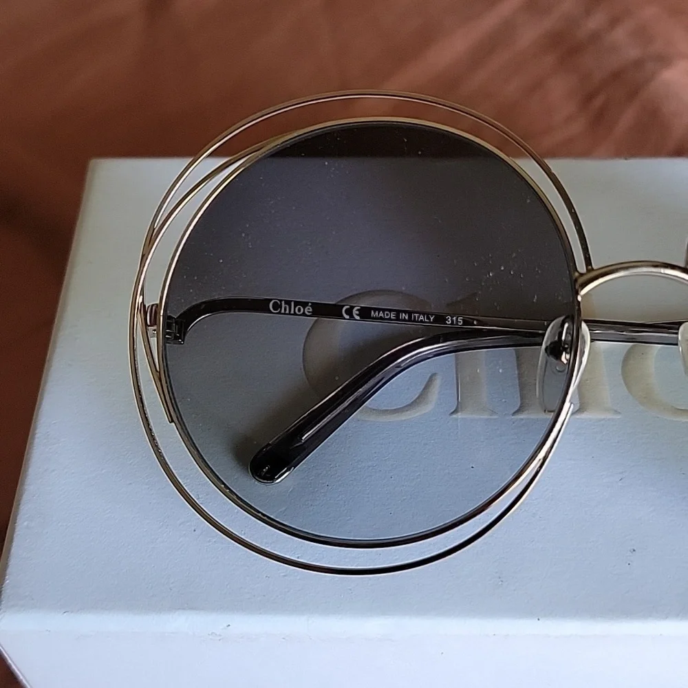 Chloe Carlina Round Frame Sunglasses - Picture 4 of 11